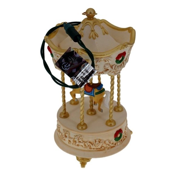 Hallmark Ornament Tobin Fraley Holiday Carousel Light & Music Magic 1995 - Picture 9 of 10